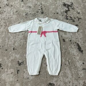 Marlu Baby Girl Knit One Piece Size 12 Months NWT